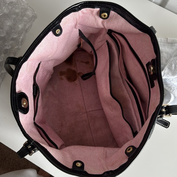 Vintage Dooney and Burke Black Patent Leather
Tote Bag - Picture 8 of 10